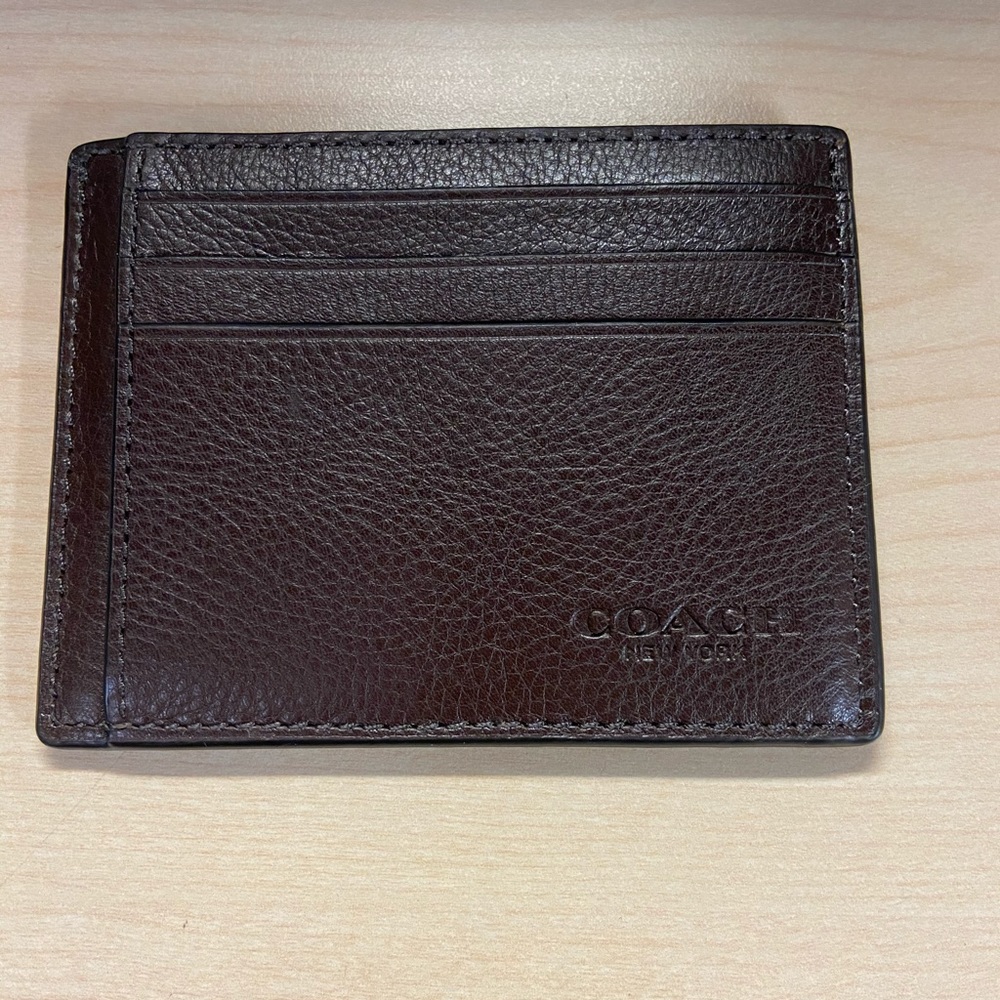 Coach Men’s ID Case - Mahogany - NWT